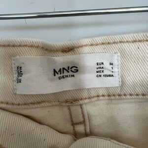 MNG Denim Cream Jeans